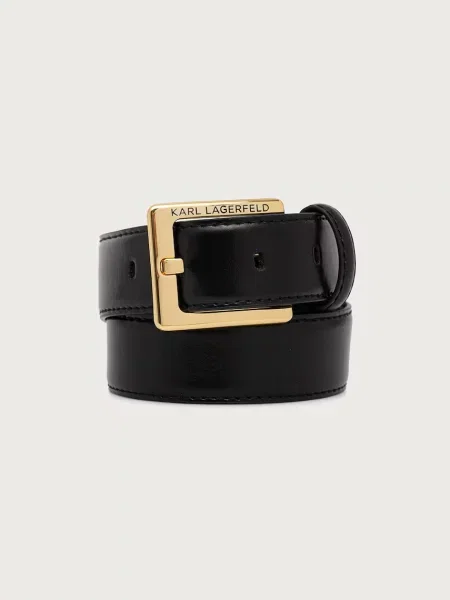 Karl Lagerfeld curea pentru femei din piele negru