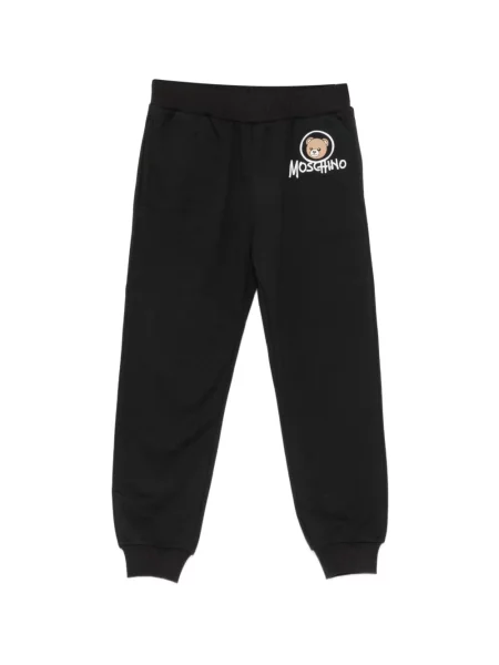Spodnie dziecięce Moschino czarne