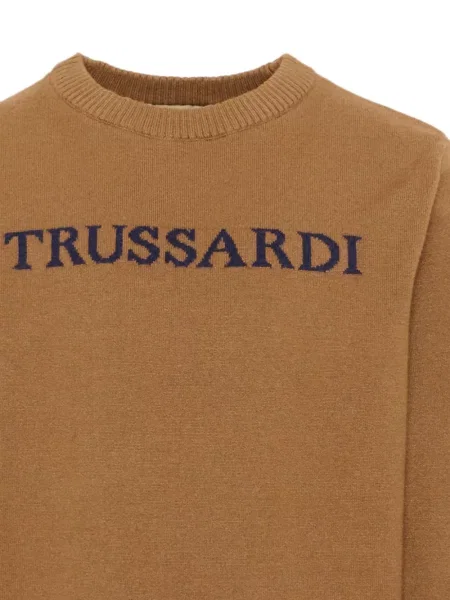 Sweter dziecięcy Trussardi brązowy