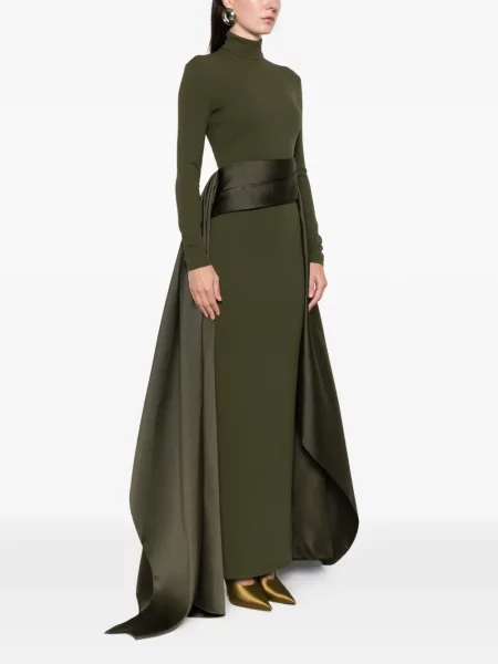 Rochie maxi Solace London de costum verde