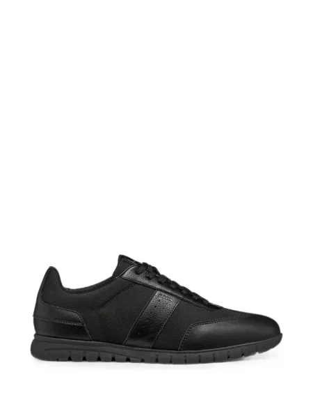 Sneakerși Geox cu șireturi din dantelă negru