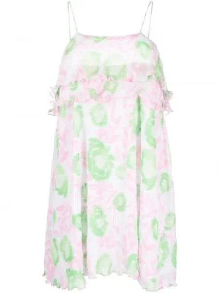 Rochie Ganni cu imagine de costum roz