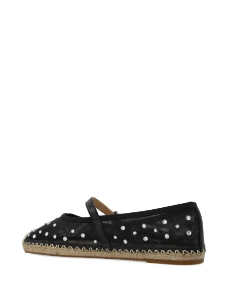 Espadrile Michael Michael Kors din piele cu tepi cu motiv cu inimi negru