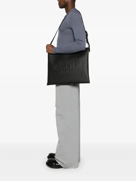 Geantă Fendi din piele negru