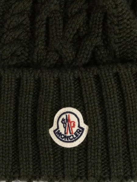 Căciulă Moncler de lână verde