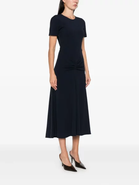 Rochie mini Victoria Beckham scurtă de costum albastru