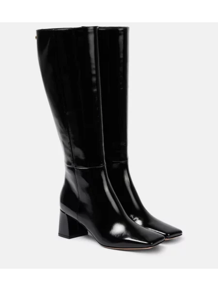Cizme Gianvito Rossi din piele de lac negru