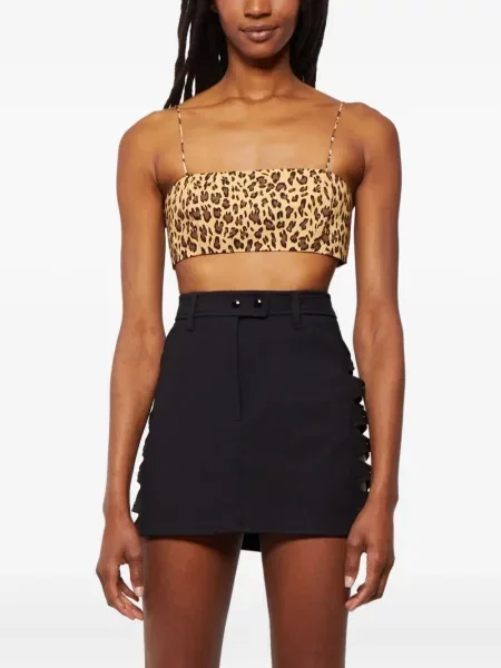 Top Adam Lippes z nadrukiem w panterkę