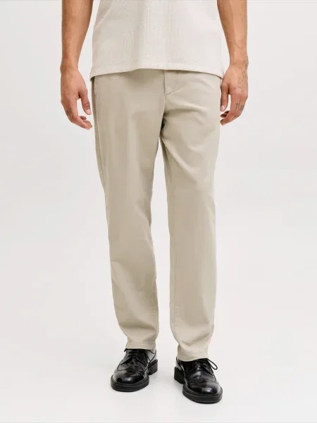JACK & JONES Chino nohavice JPStollie Dylan svetlosivá