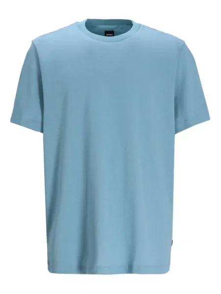 Tricou Boss cu decolteu rotund albastru