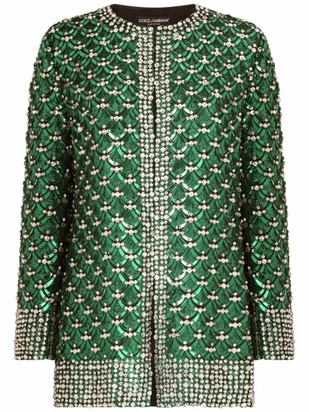Geacă Dolce & Gabbana de cristal verde
