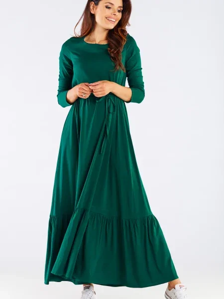 Sukienka maxi Awama zielona