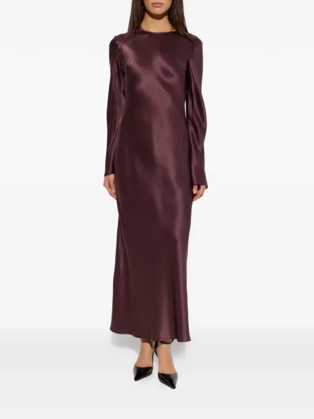 Rochie maxi By Malene Birger cu aplicații evazată maro