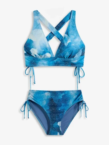 Bikini 2 części niebieskie
