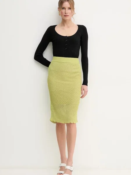 Спідниця Pinko midi пряма зелений