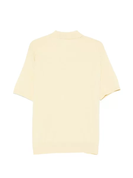 Scurt tricou polo Auralee galben