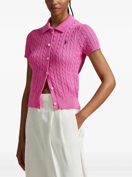 Căciulă Polo Ralph Lauren cu broderie cu dungi cowboy roșu