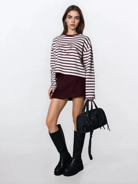 Смугаста блузка різнобарвний