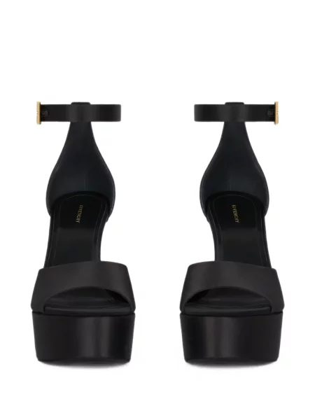 Sandale Givenchy din satin cu platformă negru