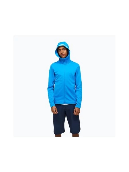 Спортивна кофта Peak Performance з капюшоном синя