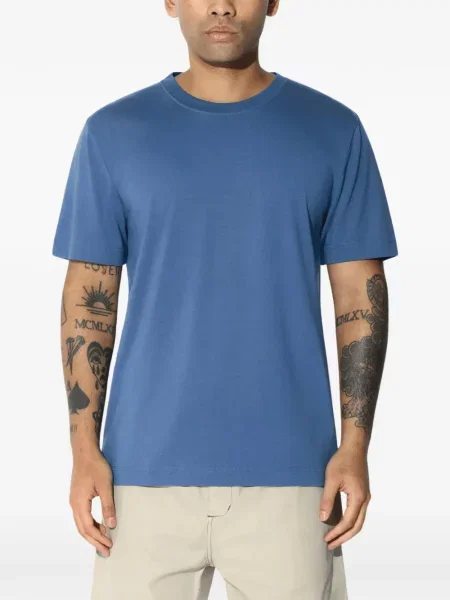 Tricou Cdlp cu decolteu rotund albastru