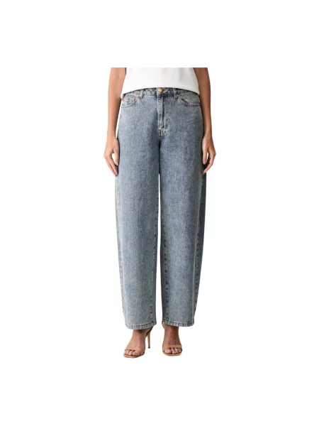 Farm Rio jeansy relaxed fit niebieskie