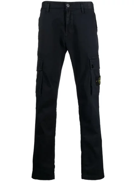 Pantaloni cargo Stone Island cu strasuri albastru