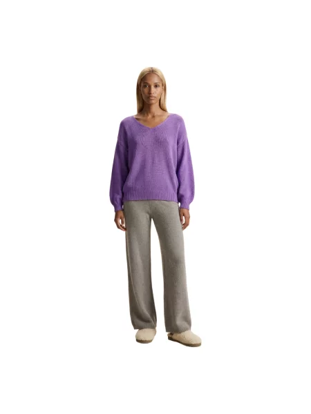 Dzianinowy sweter Americandreams fioletowy