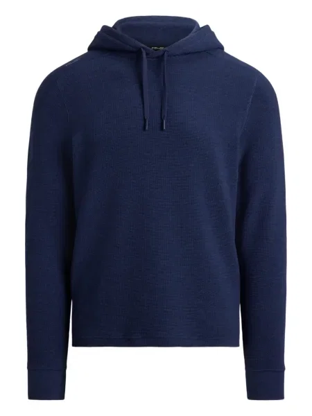 Hanorac cu glugă Rlx Ralph Lauren cu glugă albastru