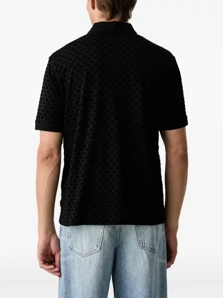 Tricou polo Armani Exchange negru