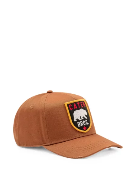 Șapcă Dsquared2 zdrențuiți maro