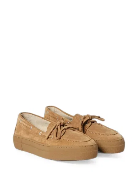 Sneakers Copenhagen σουέντ με πλατφόρμα καφέ