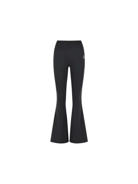 Spodnie dresowe Adidas By Stella Mccartney dzwony czarne