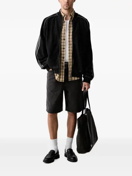 Hanorac Adidas cu glugă cu imagine din țesătură twill albastru