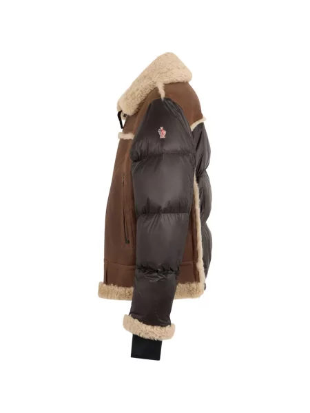 Geacă Moncler Grenoble maro