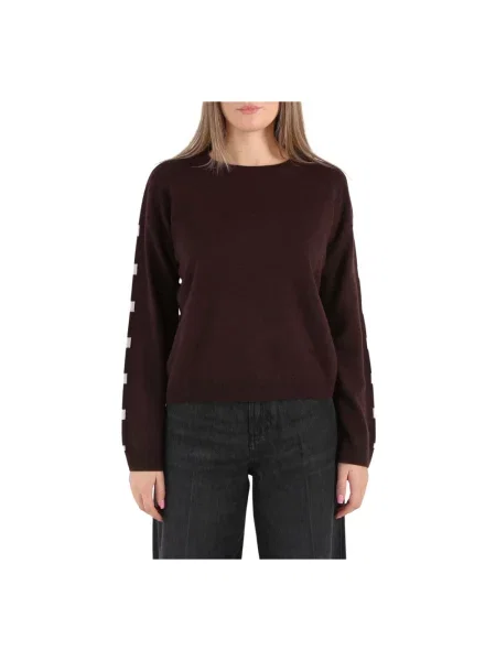 Dzianinowy sweter Kaos brązowy