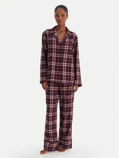 Tommy Hilfiger Pižama Bordo rdeča
