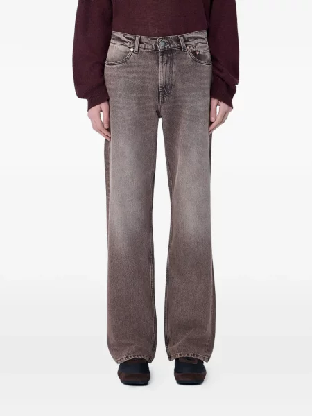 Traperice širokih nogavica Our Legacy dizajn s pet džepova smeđa