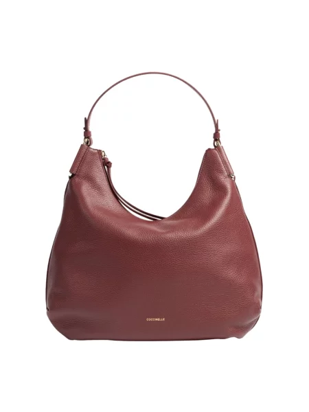 Torebka skórzana Coccinelle brązowa