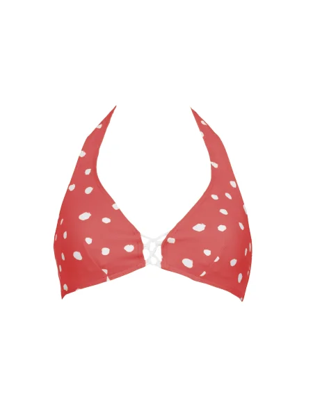 VIVID Sutien costum de baie roșu / murdar alb