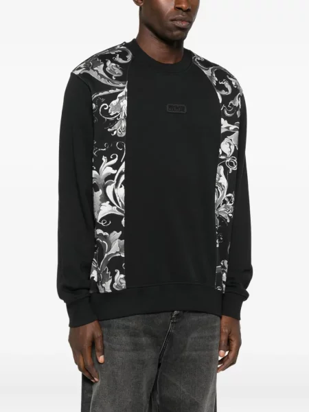 Hanorac Versace Jeans Couture cu imagine negru