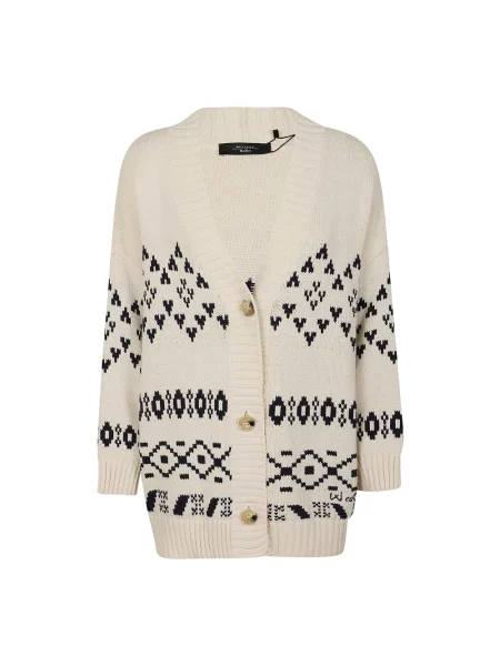 Wielobarwność kardigan Max Mara Weekend z dżerseju
