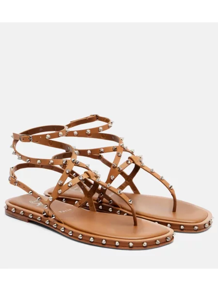 Sandale Christian Louboutin din piele maro