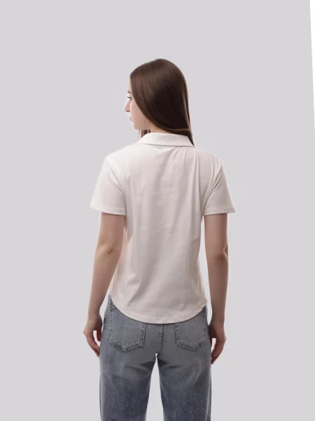 Поло STREAM віскоза/поліестер білий