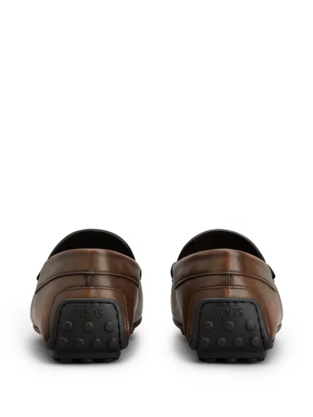 Pantofi loafer Tod's cu autograf maro