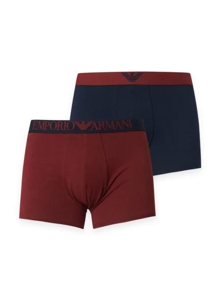 Emporio Armani Boxeri bleumarin / ruginiu roșu