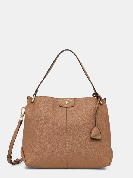 U.S. Polo Assn. torebka crossbody z imitacji skóry ROYAL STEWART brązowa