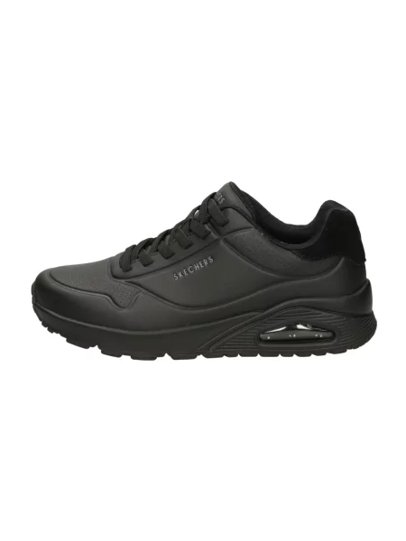 Sneakersy Skechers skórzane czarne