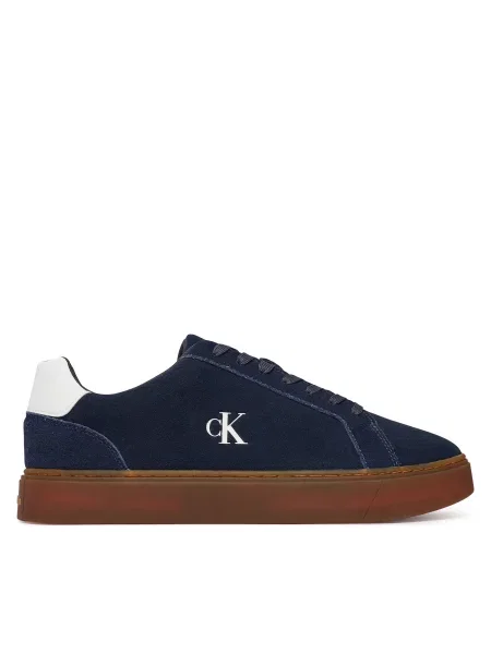Laisvalaikio batai Calvin Klein Classic Cupsole Laceup Su Tamsiai mėlyna