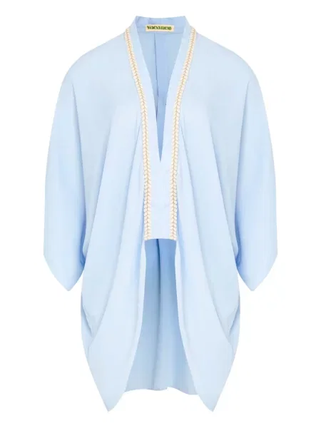 Haftowana kurtka Olympiah niebieska